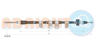 Cable Pull, parking brake ADRIAUTO 10.0278