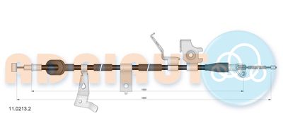 Cable Pull, parking brake ADRIAUTO 11.0213.2