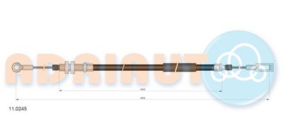 Cable Pull, parking brake ADRIAUTO 11.0245