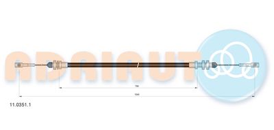 Accelerator Cable ADRIAUTO 11.0351.1