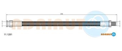 Brake Hose ADRIAUTO 11.1281