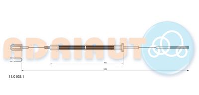 Cable Pull, clutch control ADRIAUTO 11.0105.1