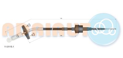 Cable Pull, clutch control ADRIAUTO 11.0115.1