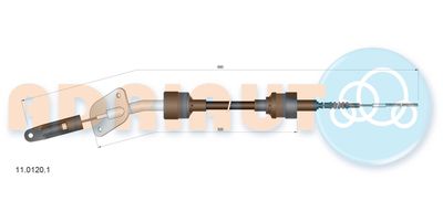 Cable Pull, clutch control ADRIAUTO 11.0120.1