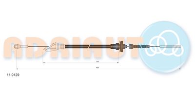Cable Pull, clutch control ADRIAUTO 11.0129