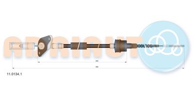 Cable Pull, clutch control ADRIAUTO 11.0134.1