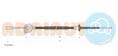 Cable Pull, clutch control ADRIAUTO 11.0143.1