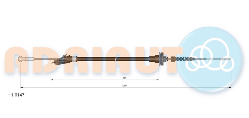 ADRIAUTO 11.0147 Cable Pull, clutch control