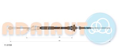 Cable Pull, clutch control ADRIAUTO 11.0159