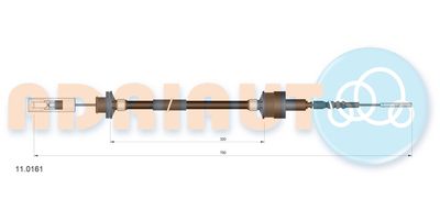 Cable Pull, clutch control ADRIAUTO 11.0161