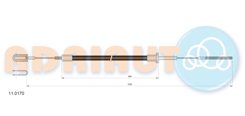 ADRIAUTO 11.0170 Cable Pull, clutch control