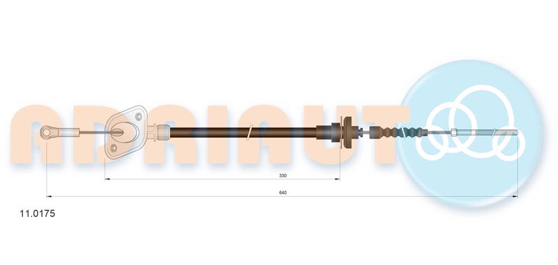 ADRIAUTO 11.0175 Cable Pull, clutch control