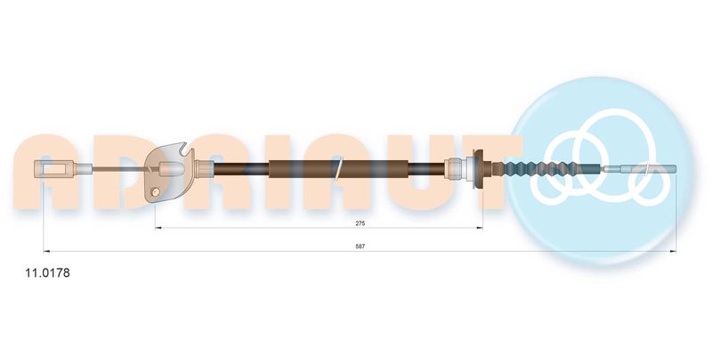 ADRIAUTO 11.0178 Cable Pull, clutch control