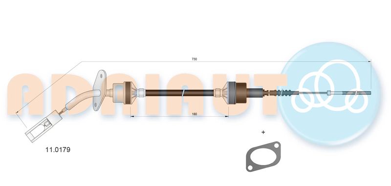ADRIAUTO 11.0179 Cable Pull, clutch control