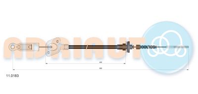 Cable Pull, clutch control ADRIAUTO 11.0183