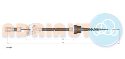 Cable Pull, clutch control ADRIAUTO 11.0184