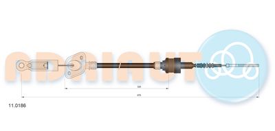 Cable Pull, clutch control ADRIAUTO 11.0186