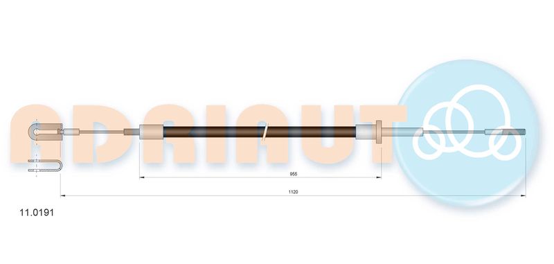 ADRIAUTO 11.0191 Cable Pull, clutch control