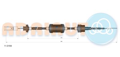 Cable Pull, clutch control ADRIAUTO 11.0194
