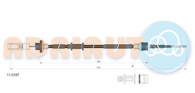 Cable Pull, clutch control ADRIAUTO 11.0197