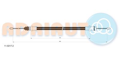 Cable Pull, parking brake ADRIAUTO 11.0217.2