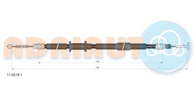 Cable Pull, parking brake ADRIAUTO 11.0218.1