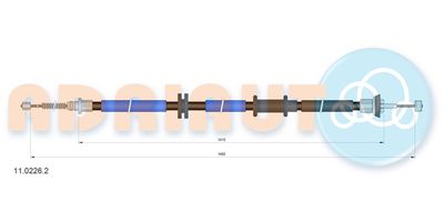 Cable Pull, parking brake ADRIAUTO 11.0226.2