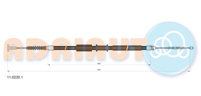 Cable Pull, parking brake ADRIAUTO 11.0230.1