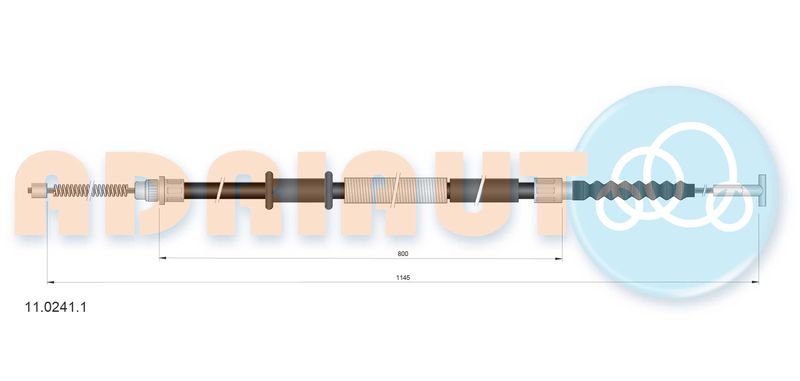 ADRIAUTO 11.0241.1 Cable Pull, parking brake