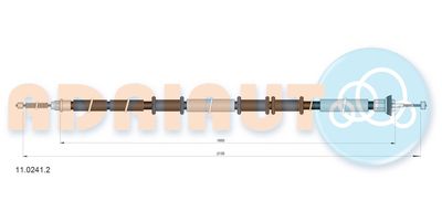 Cable Pull, parking brake ADRIAUTO 11.0241.2