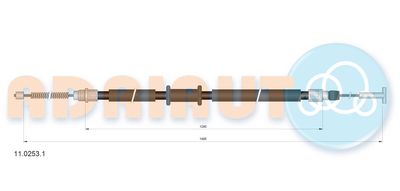 Cable Pull, parking brake ADRIAUTO 11.0253.1