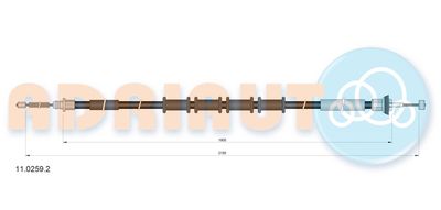 Cable Pull, parking brake ADRIAUTO 11.0259.2