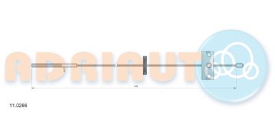 Cable Pull, parking brake ADRIAUTO 11.0266