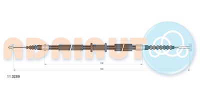 Cable Pull, parking brake ADRIAUTO 11.0269