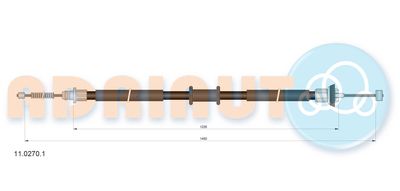Cable Pull, parking brake ADRIAUTO 11.0270.1