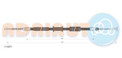 Cable Pull, parking brake ADRIAUTO 11.0271