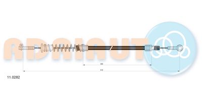 Cable Pull, parking brake ADRIAUTO 11.0282