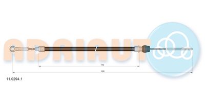 Cable Pull, parking brake ADRIAUTO 11.0294.1