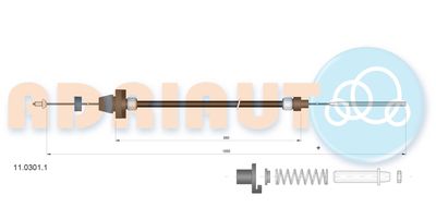 Accelerator Cable ADRIAUTO 11.0301.1