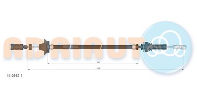Accelerator Cable ADRIAUTO 11.0362.1