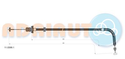 Accelerator Cable ADRIAUTO 11.0399.1