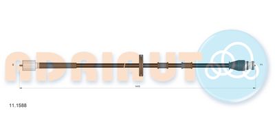 Speedometer Cable ADRIAUTO 11.1588