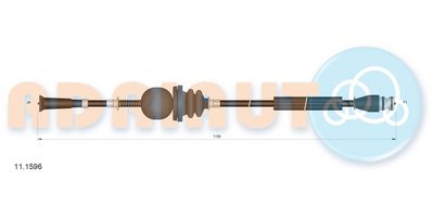 Speedometer Cable ADRIAUTO 11.1596