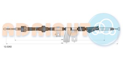 Cable Pull, parking brake ADRIAUTO 12.0262