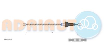 Cable Pull, parking brake ADRIAUTO 13.0209.2