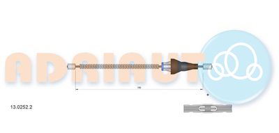 Cable Pull, parking brake ADRIAUTO 13.0252.2