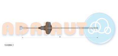 Cable Pull, parking brake ADRIAUTO 13.0284.1