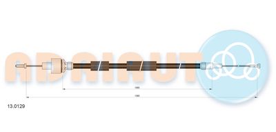 Cable Pull, clutch control ADRIAUTO 13.0129