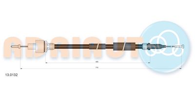 Cable Pull, clutch control ADRIAUTO 13.0132