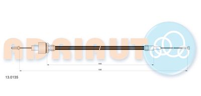 Cable Pull, clutch control ADRIAUTO 13.0135